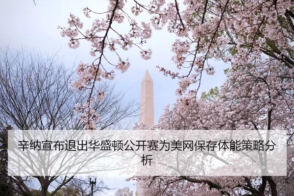 辛纳宣布退出华盛顿公开赛为美网保存体能策略分析
